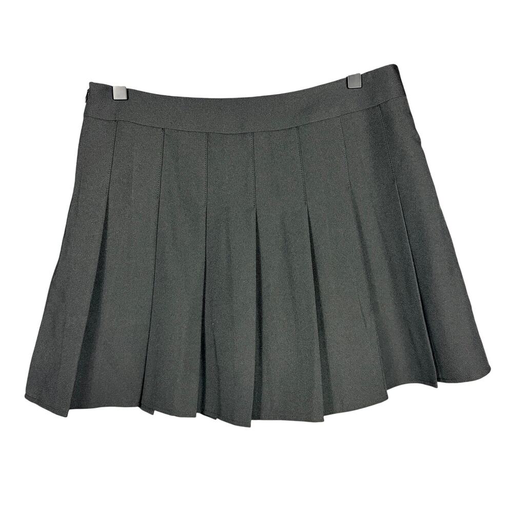 Schoolgirl Pleated Skort – Navy Blue/Black – Size M